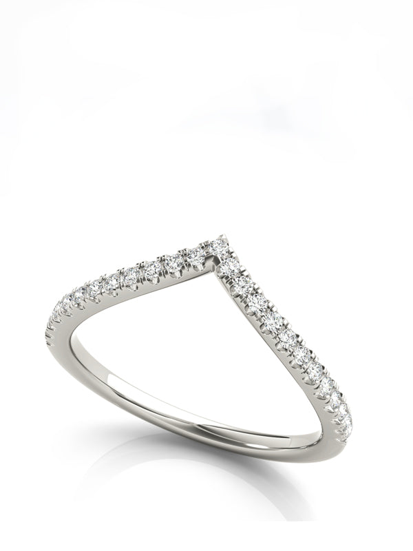 Chevron Diamond Ring