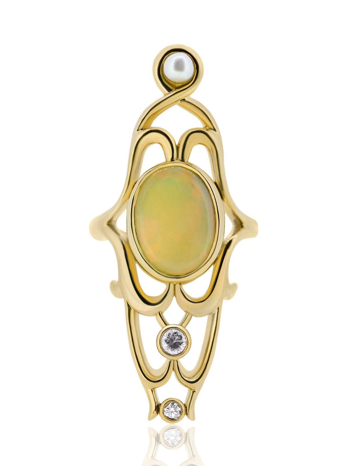 Statement Nouveau Opal Ring