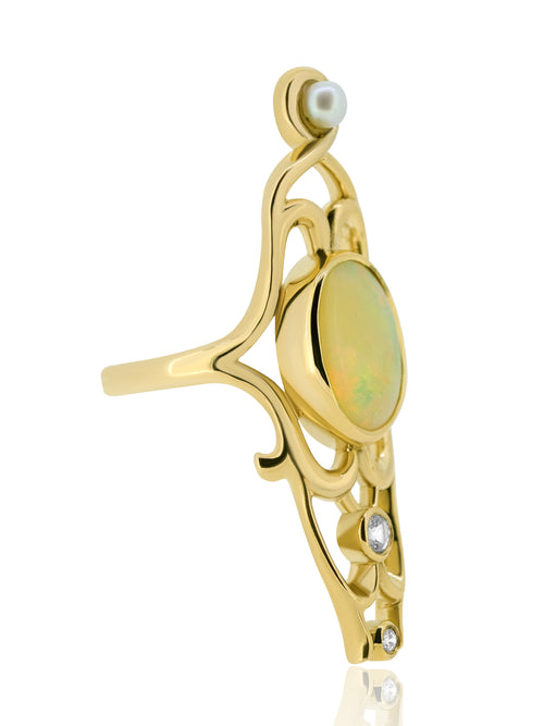 Statement Nouveau Opal Ring
