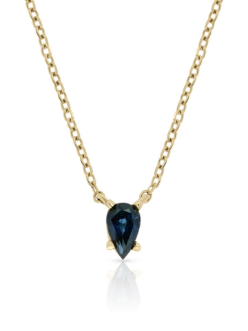 1.2ct Baguette Sapphire Necklace
