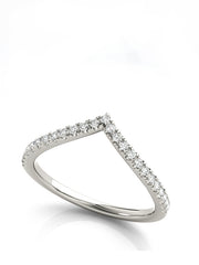 Chevron Diamond Ring
