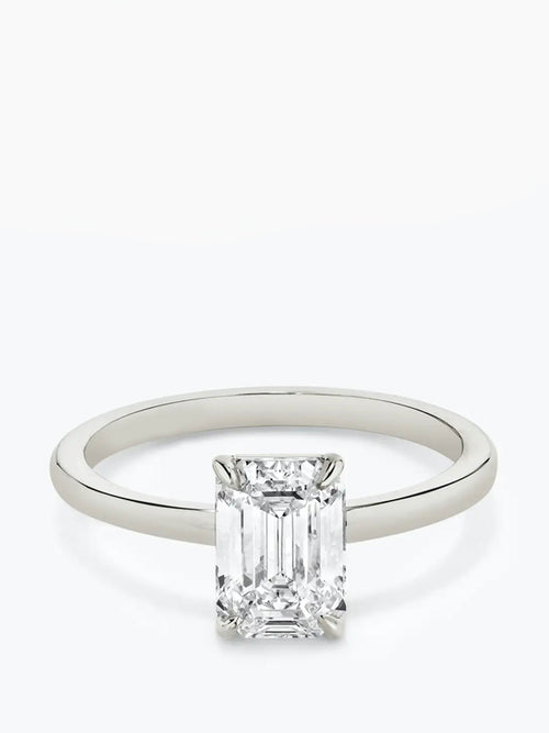 1ct D colour SI1 clarity Emerald Cut Solitaire